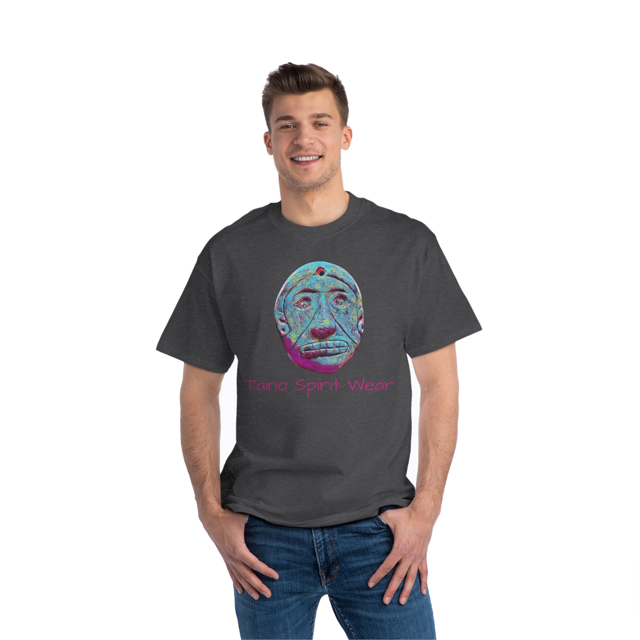 Blue Taino Artifact Beefy-T®  Short-Sleeve T-Shirt