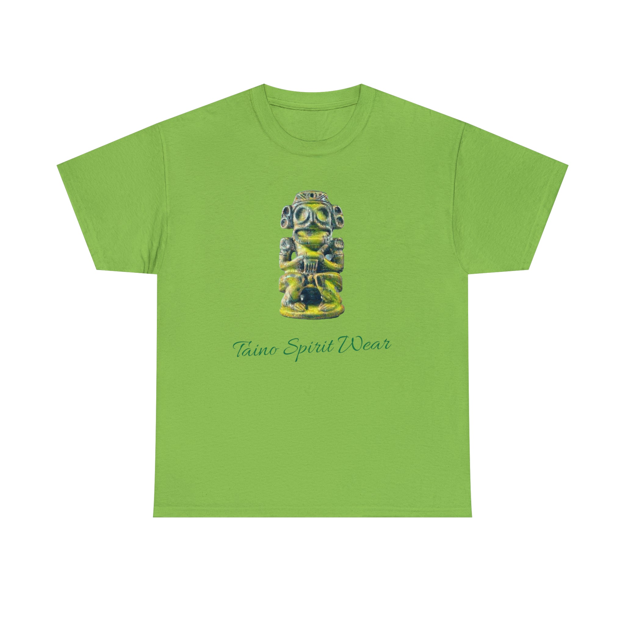 Taino Green Zemi Unisex Heavy Cotton Tee