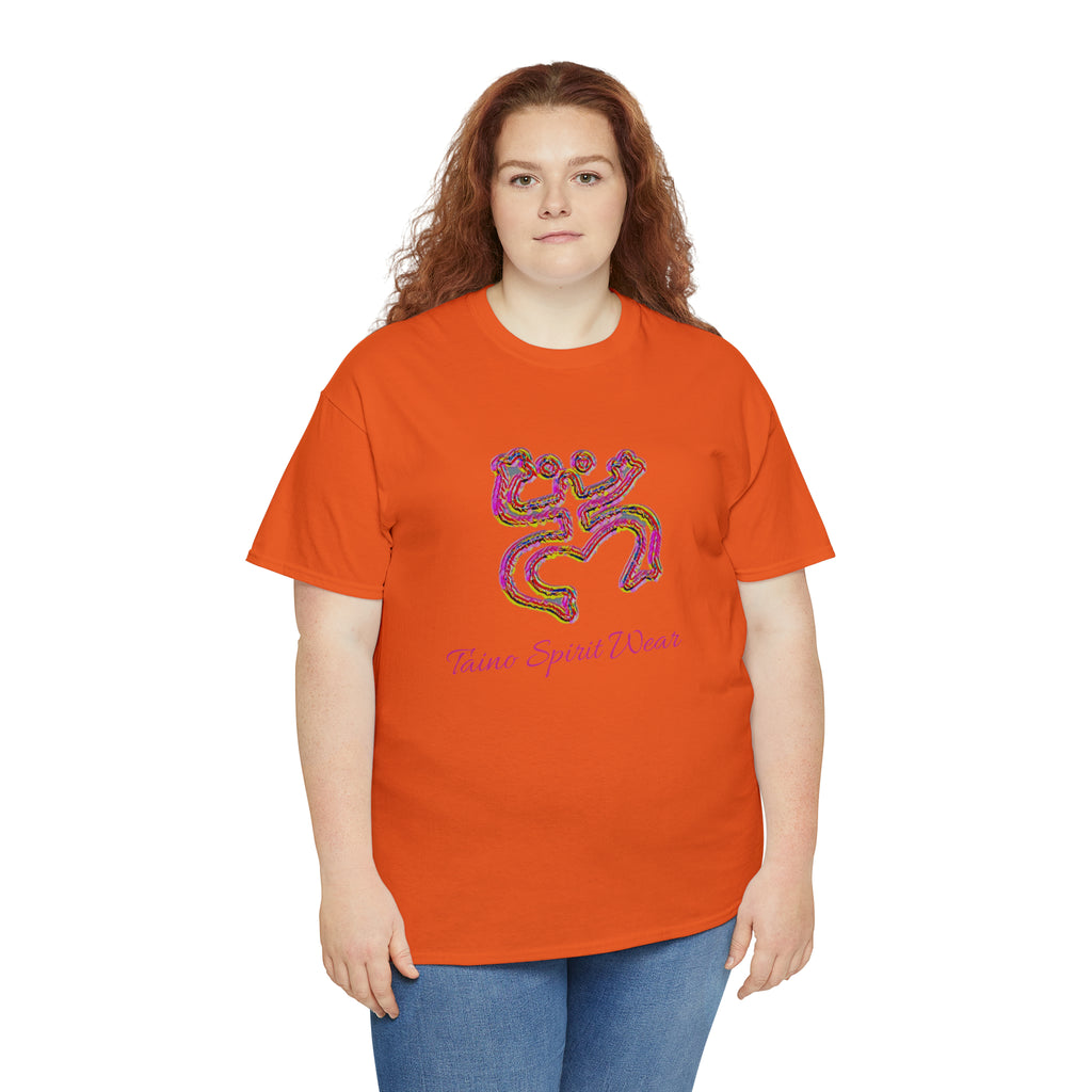 Taino/Puerto Rican Red Coqui Unisex Heavy Cotton Tee