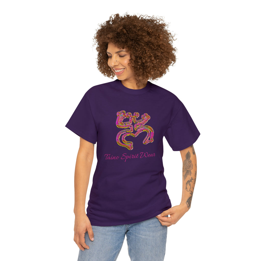 Taino/Puerto Rican Red Coqui Unisex Heavy Cotton Tee