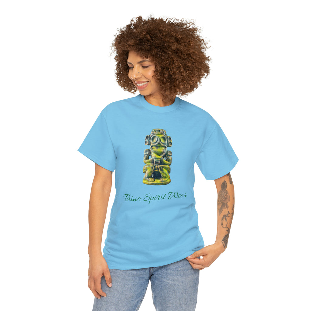 Taino Green Zemi Unisex Heavy Cotton Tee
