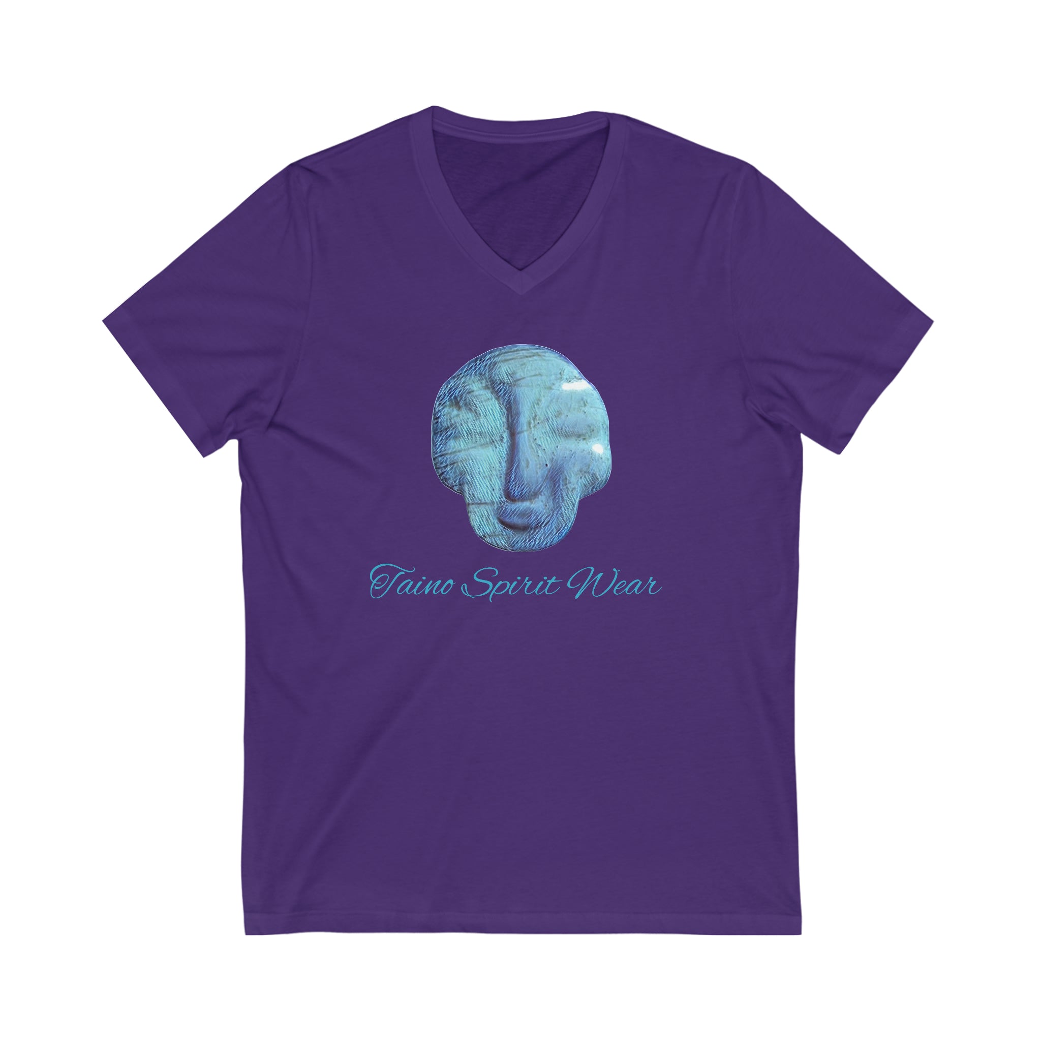 Taino Seashell Artifact Unisex Jersey Short Sleeve V-Neck Tee