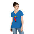 Puerto Rican Congas Ladies' V-Neck T-Shirt