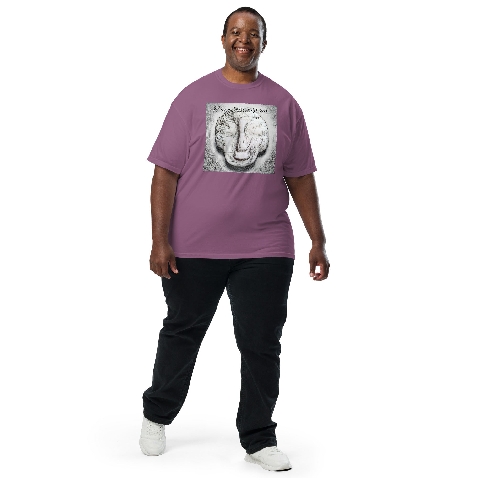 Taino Seashell Patch Men’s garment-dyed heavyweight t-shirt