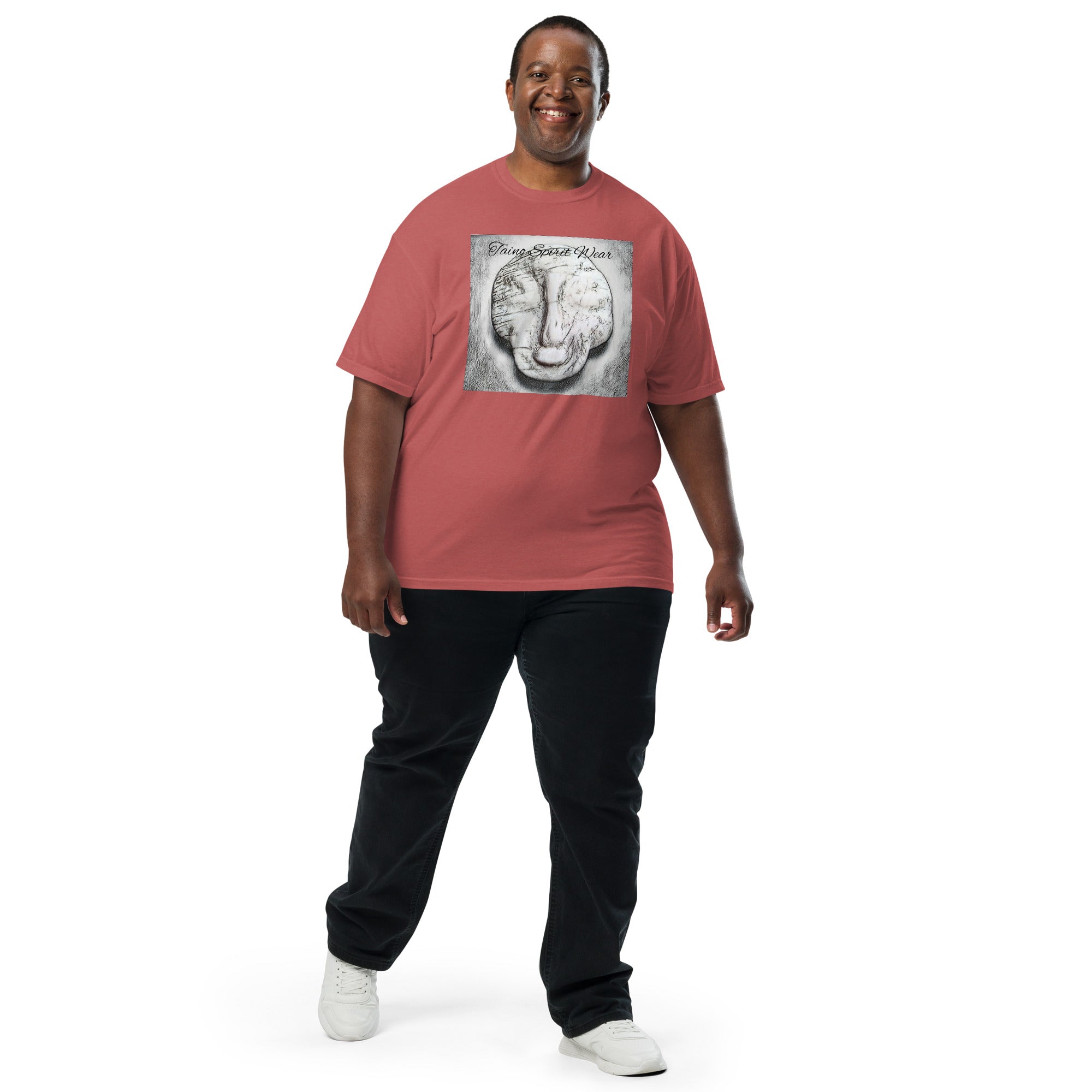 Taino Seashell Patch Men’s garment-dyed heavyweight t-shirt