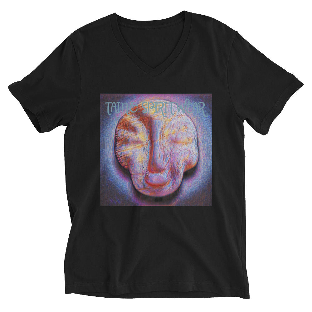 Taino Artifact Unisex Short Sleeve V-Neck T-Shirt
