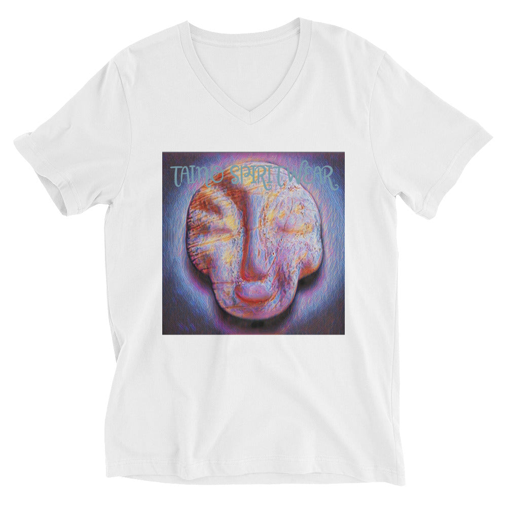 Taino Artifact Unisex Short Sleeve V-Neck T-Shirt